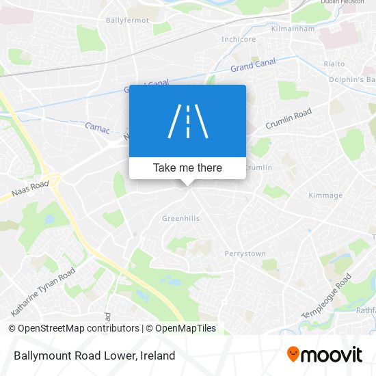 Ballymount Road Lower map