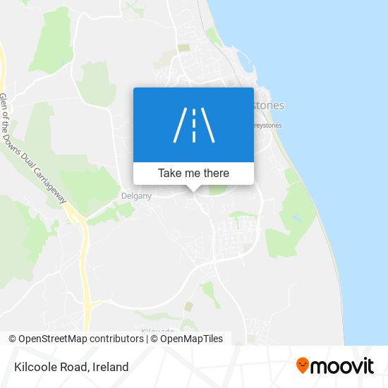 Kilcoole Road map