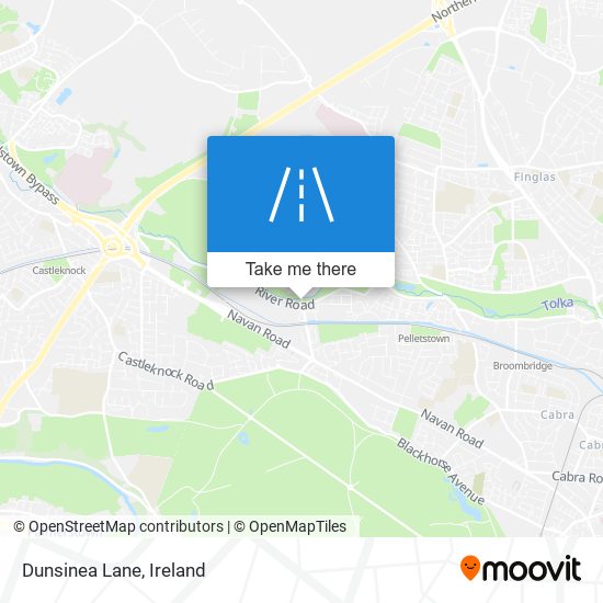 Dunsinea Lane map