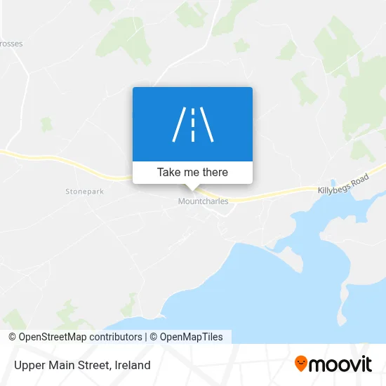 Upper Main Street map