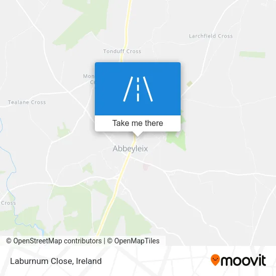 Laburnum Close map