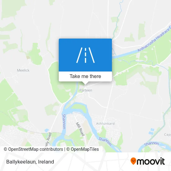 Ballykeelaun map