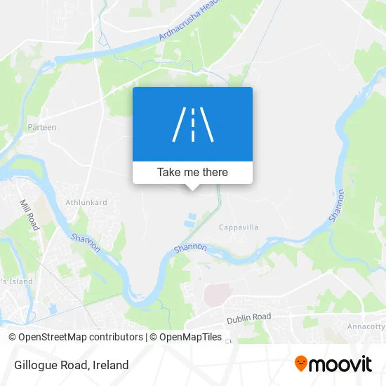 Gillogue Road map