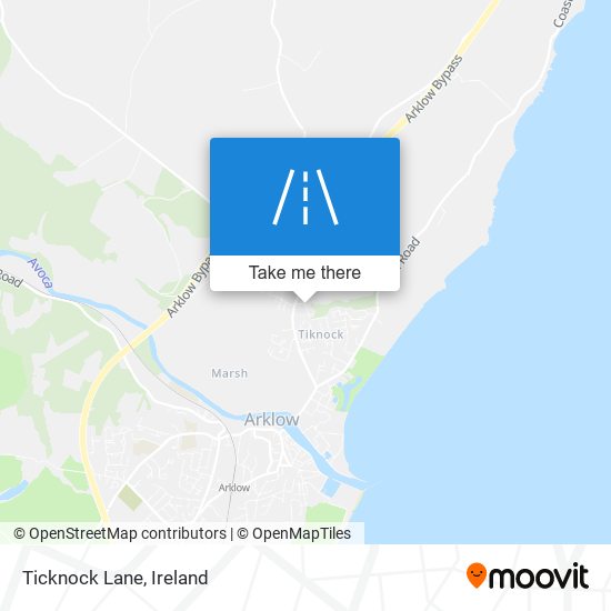 Ticknock Lane map