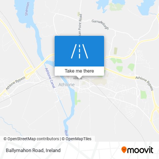Ballymahon Road map