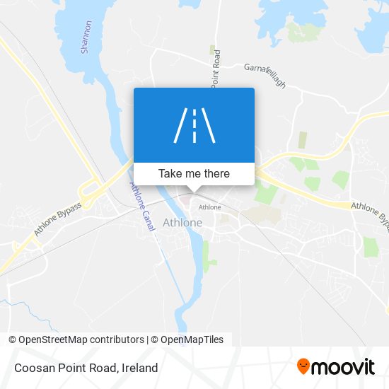Coosan Point Road map