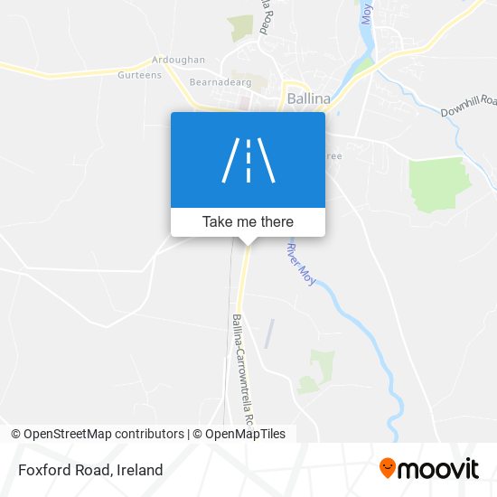 Foxford Road map