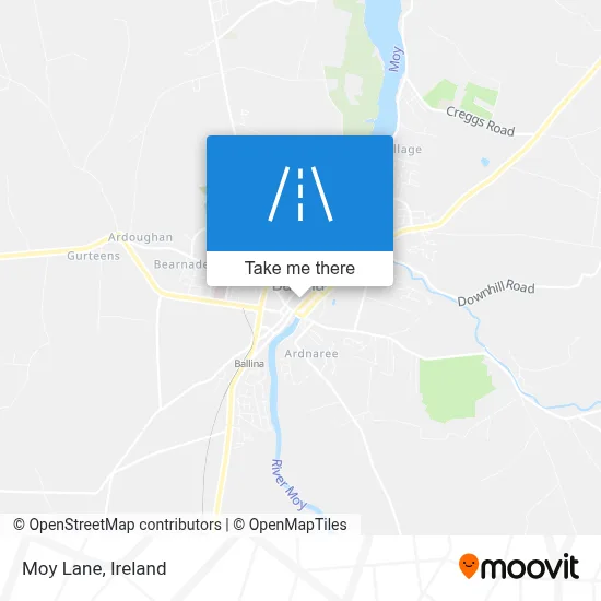 Moy Lane map
