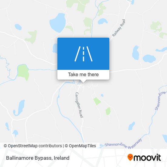 Ballinamore Bypass map