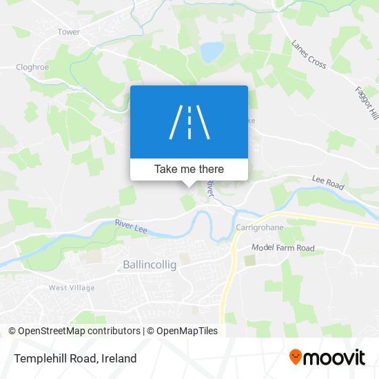 Templehill Road map