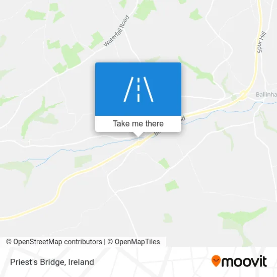 Priest's Bridge map