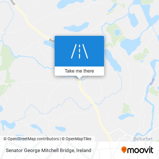 Senator George Mitchell Bridge map