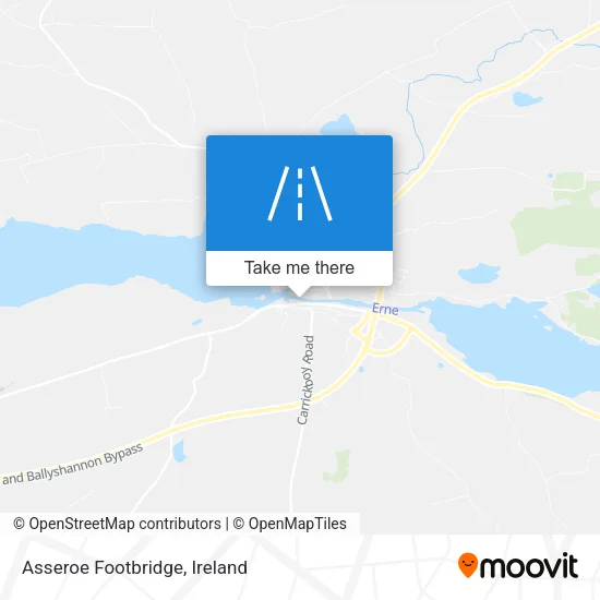 Asseroe Footbridge map