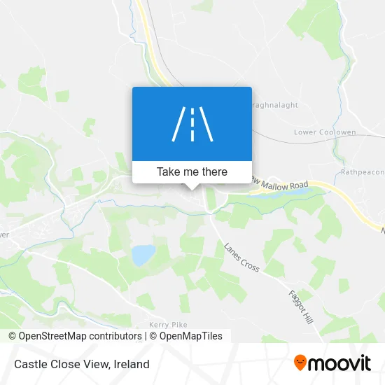 Castle Close View map