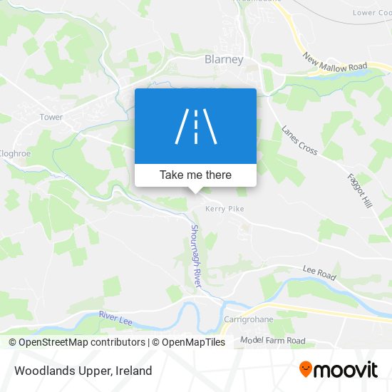 Woodlands Upper map