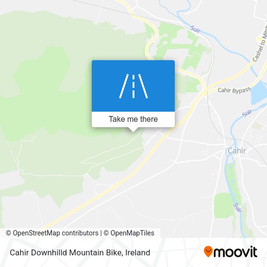 Cahir Downhilld Mountain Bike map