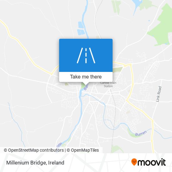 Millenium Bridge map