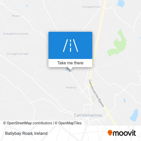 Ballybay Road map