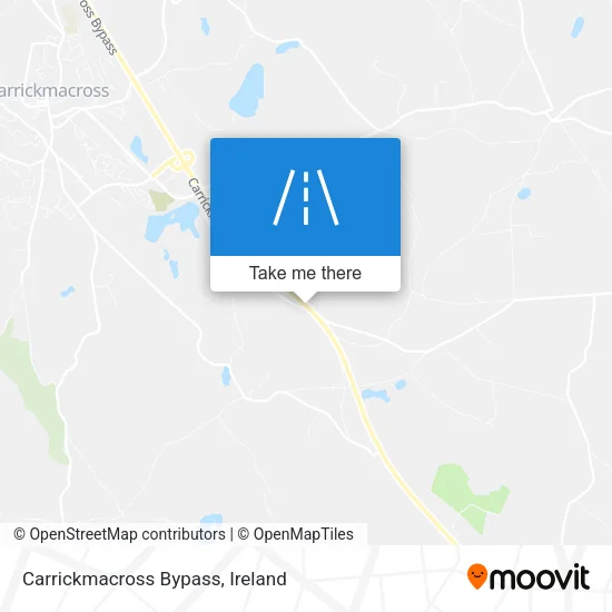 Carrickmacross Bypass map