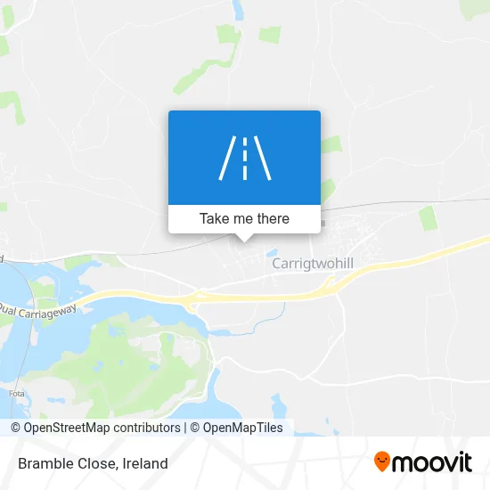 Bramble Close map