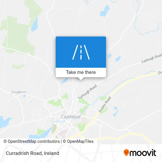 Curradrish Road map