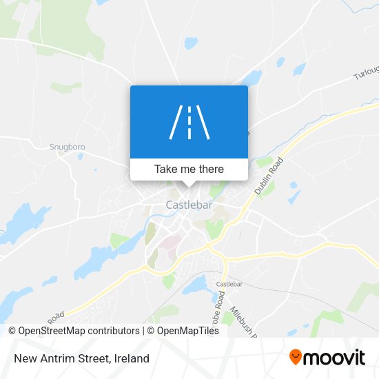 New Antrim Street map