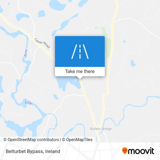 Belturbet Bypass map