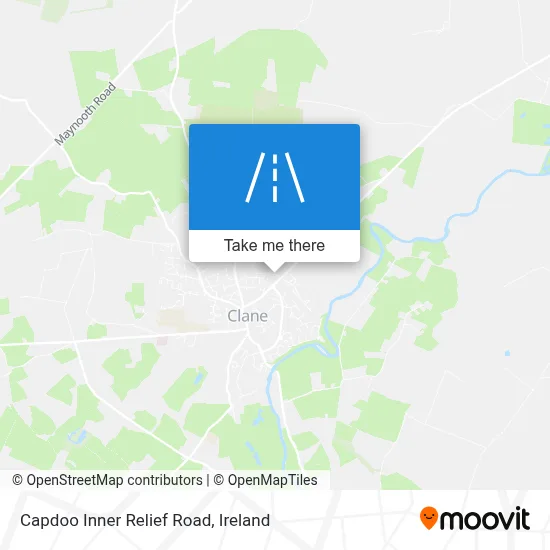 Capdoo Inner Relief Road map