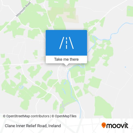 Clane Inner Relief Road map