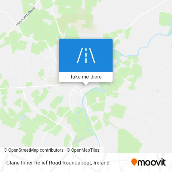 Clane Inner Relief Road Roundabout map