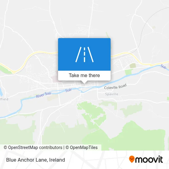 Blue Anchor Lane map