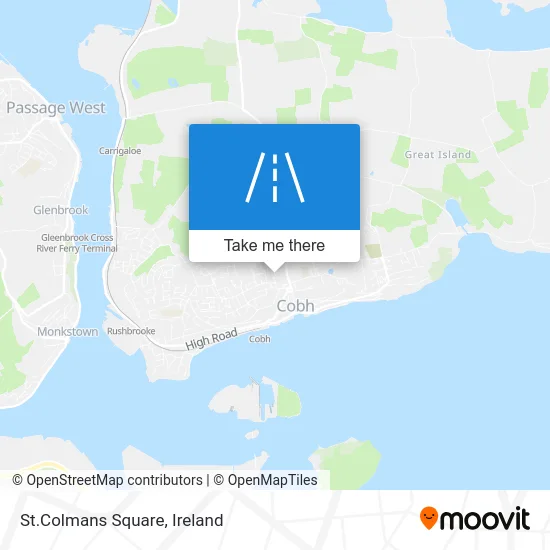 St.Colmans Square map