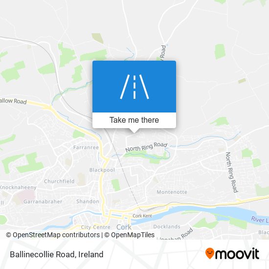 Ballinecollie Road map