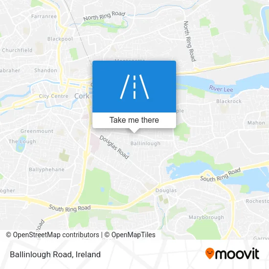 Ballinlough Road map