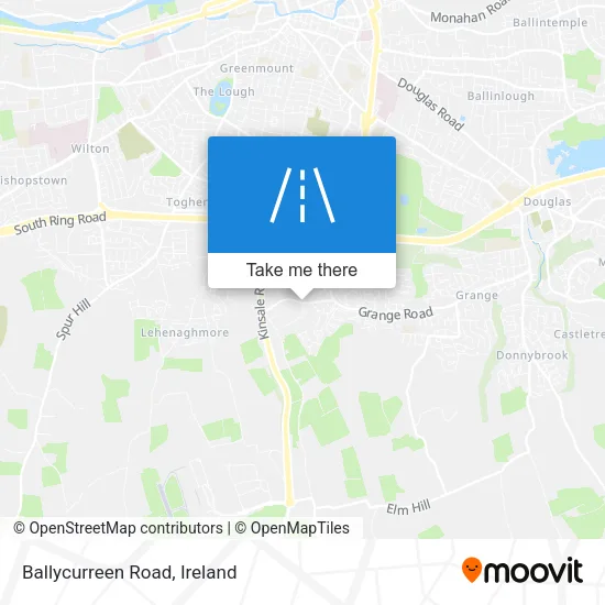 Ballycurreen Road map