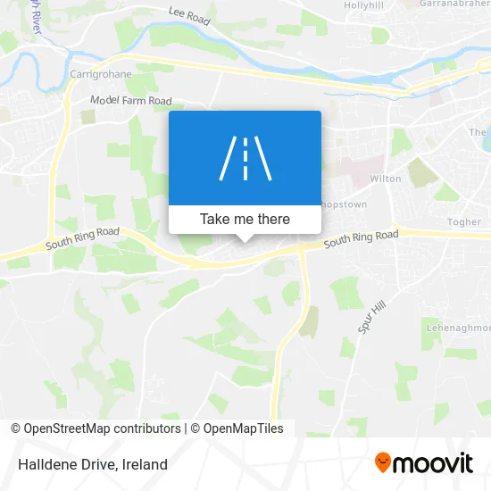 Halldene Drive map