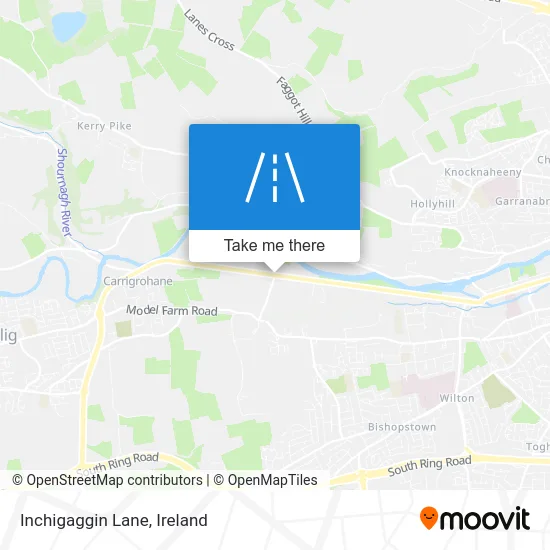 Inchigaggin Lane map