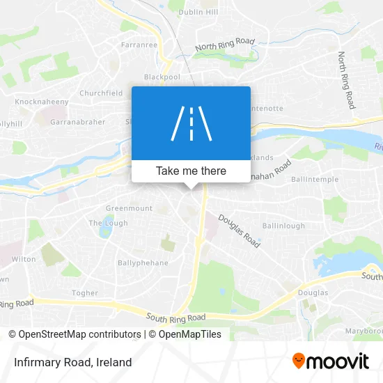 Infirmary Road map