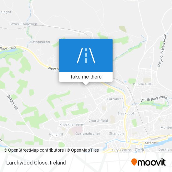 Larchwood Close map