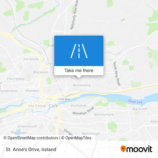 St. Anne's Drive map