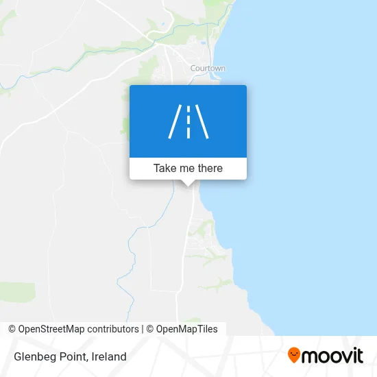 Glenbeg Point map