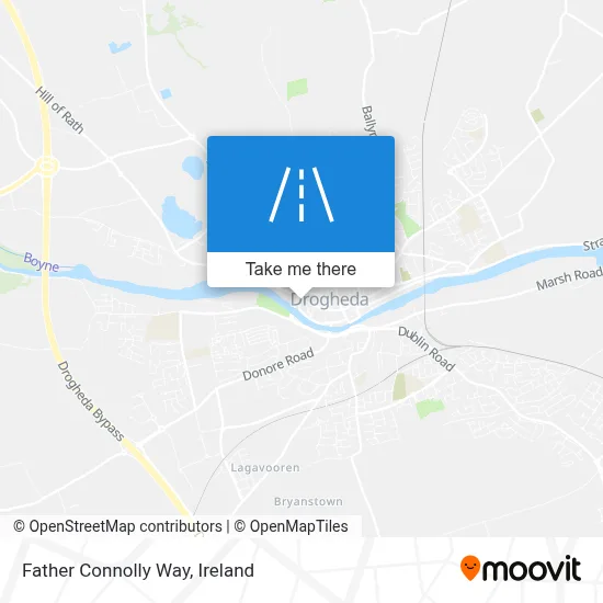 Father Connolly Way map