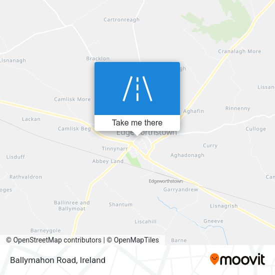 Ballymahon Road map