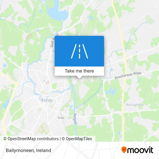 Ballymoneen map