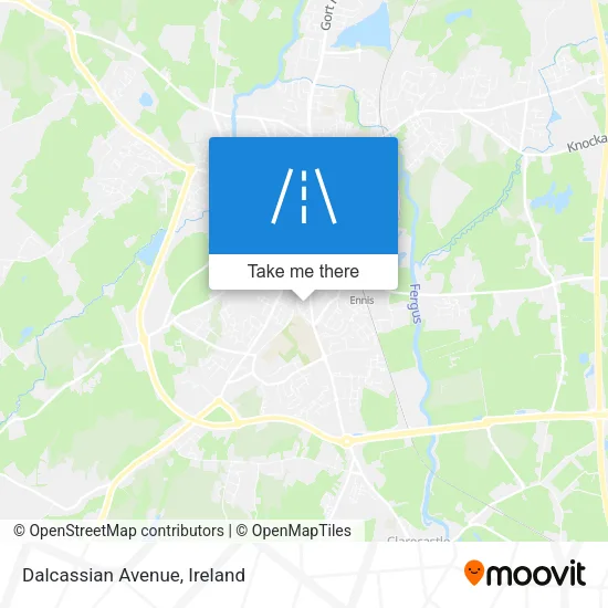 Dalcassian Avenue map
