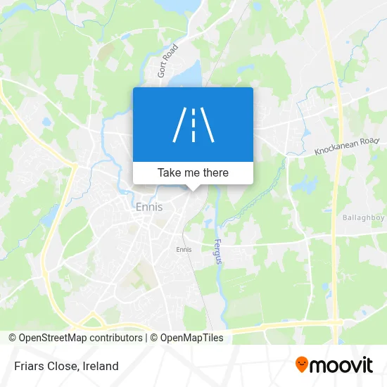 Friars Close map
