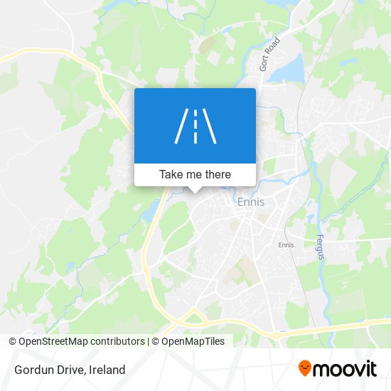 Gordun Drive map