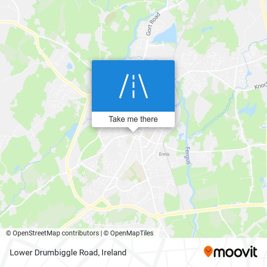 Lower Drumbiggle Road map