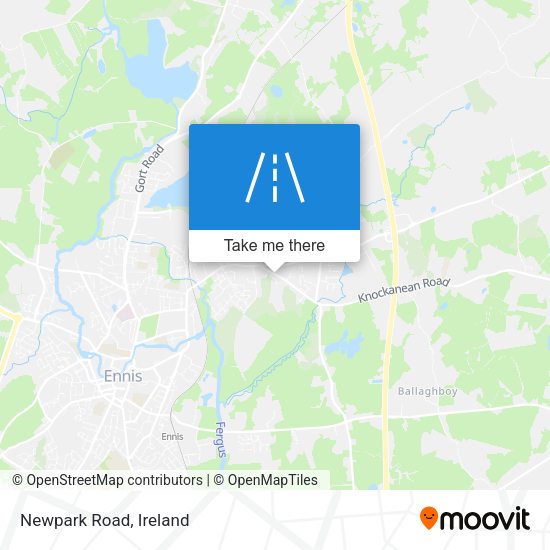 Newpark Road map