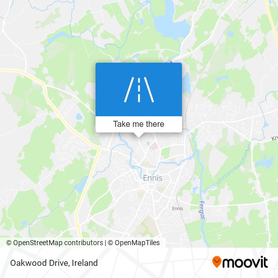 Oakwood Drive map